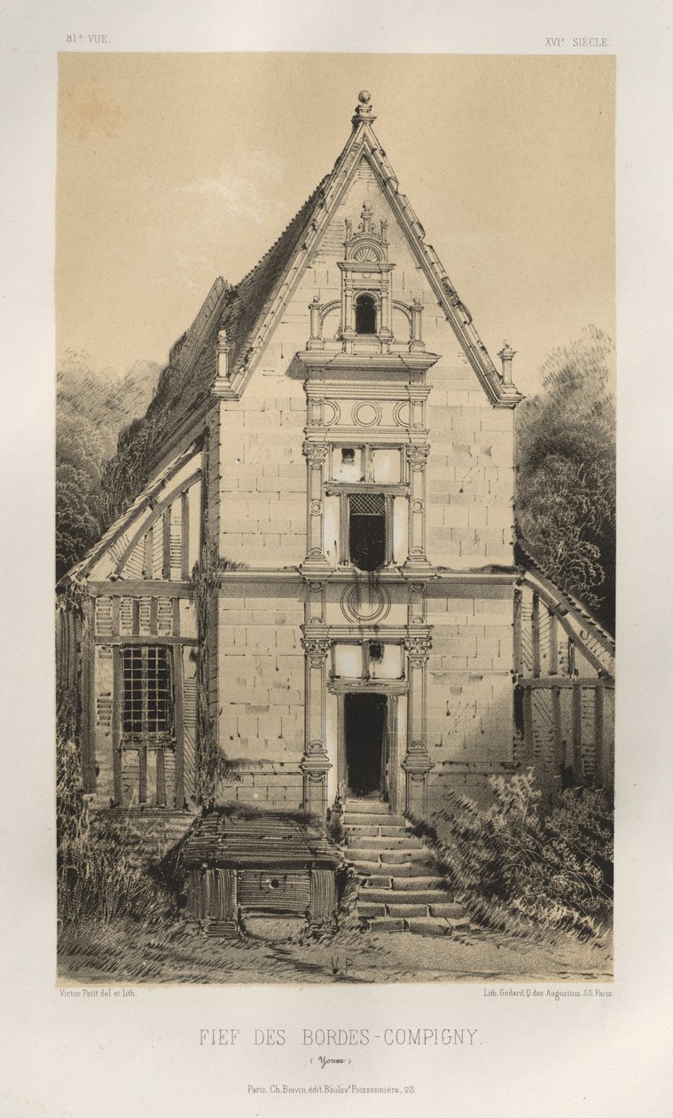 ... पी एल। 81, एफआईईएफ डेस बॉर्डेस-कॉम्पेंगा योने, 1860। द्वारा विक्टर पेटिट