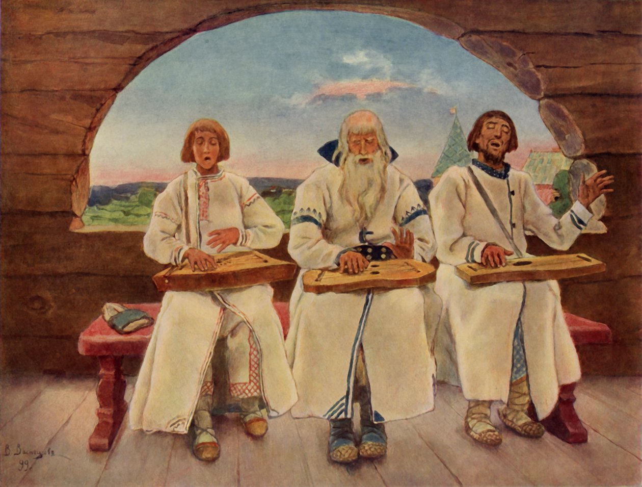 द म्यूजिशियन, 1899, 1965। द्वारा विक्टर मिखायलोविच वासनेत्सोव