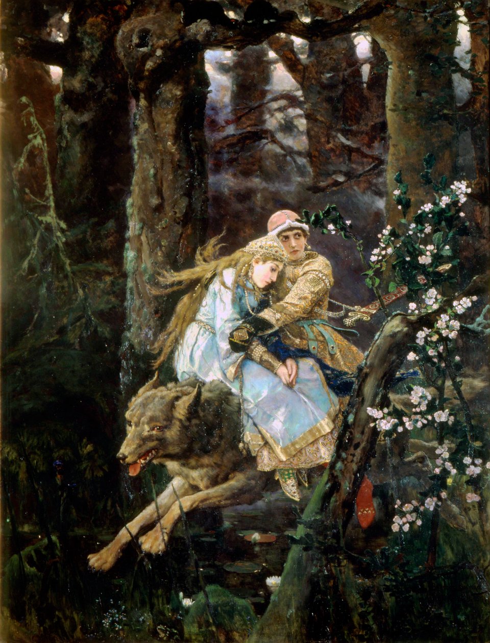 Tsarevich इवान राइडिंग द ग्रे वुल्फ, 1889 द्वारा विक्टर मिखायलोविच वासनेत्सोव