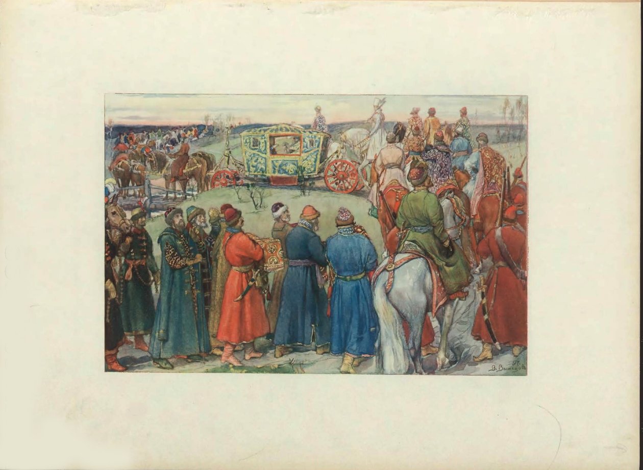 Tsars अलेक्सई मिखाइलोविच राइड टू द हंट, 1896 द्वारा विक्टर मिखायलोविच वासनेत्सोव