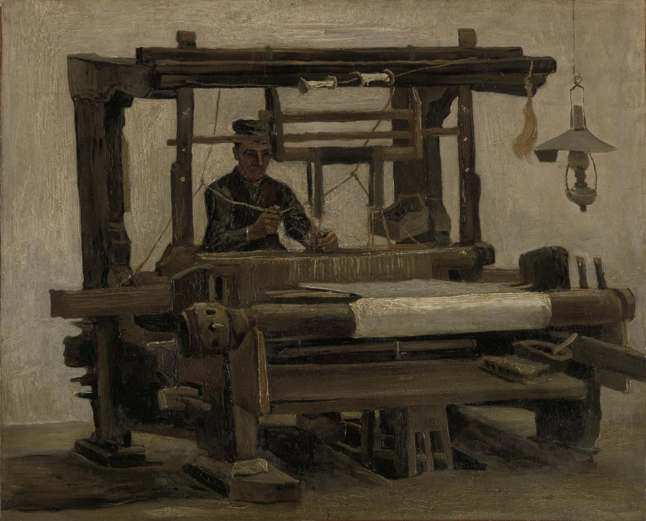 वीवर एट द लूम, 1884। द्वारा विन्सेंट वैन गॉग