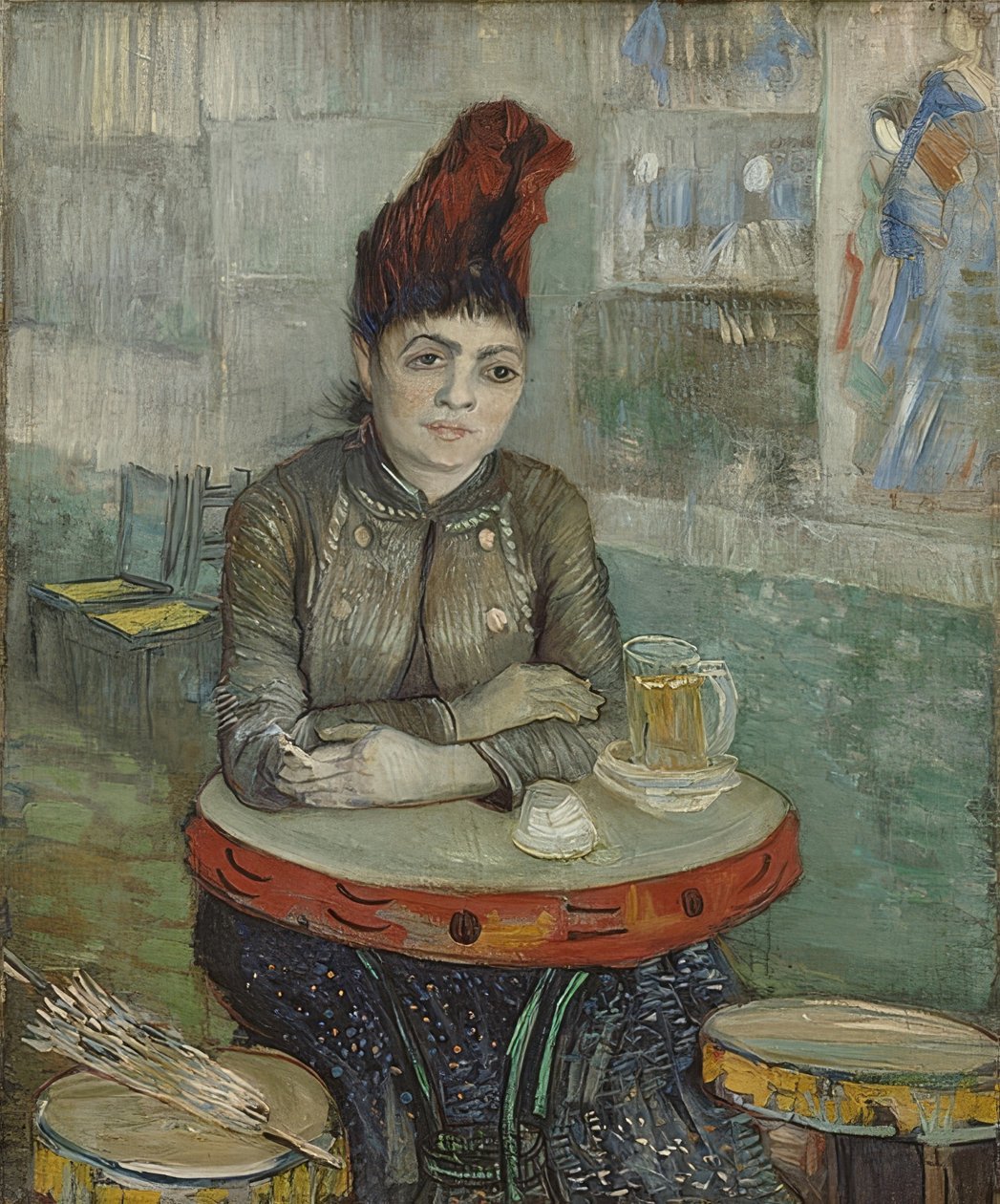 Agostina Segatori im Café Le Tambourin। 1887 द्वारा विन्सेंट वैन गॉग