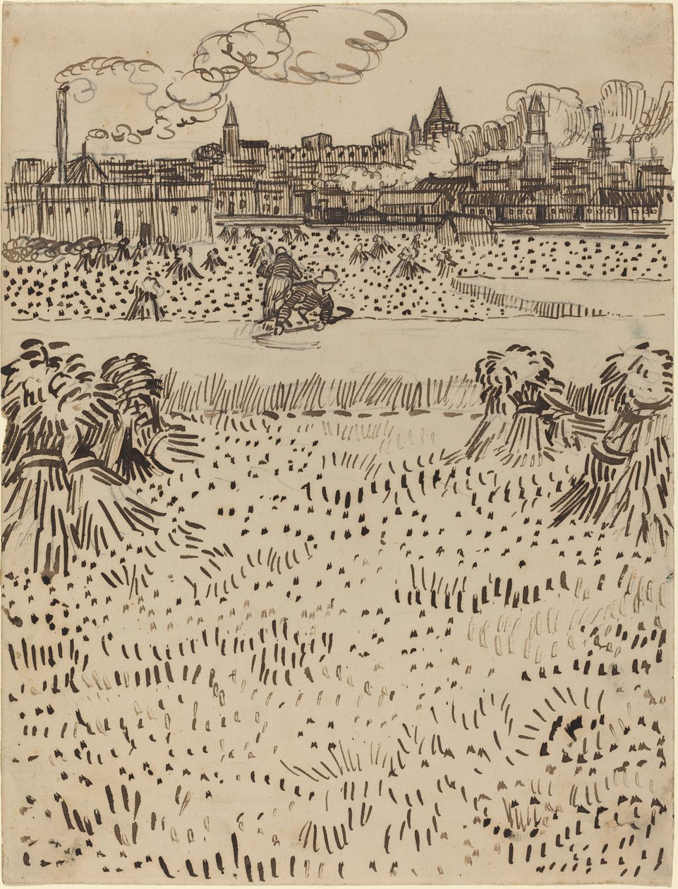 द हार्वेस्ट, 1888। द्वारा विन्सेंट वैन गॉग
