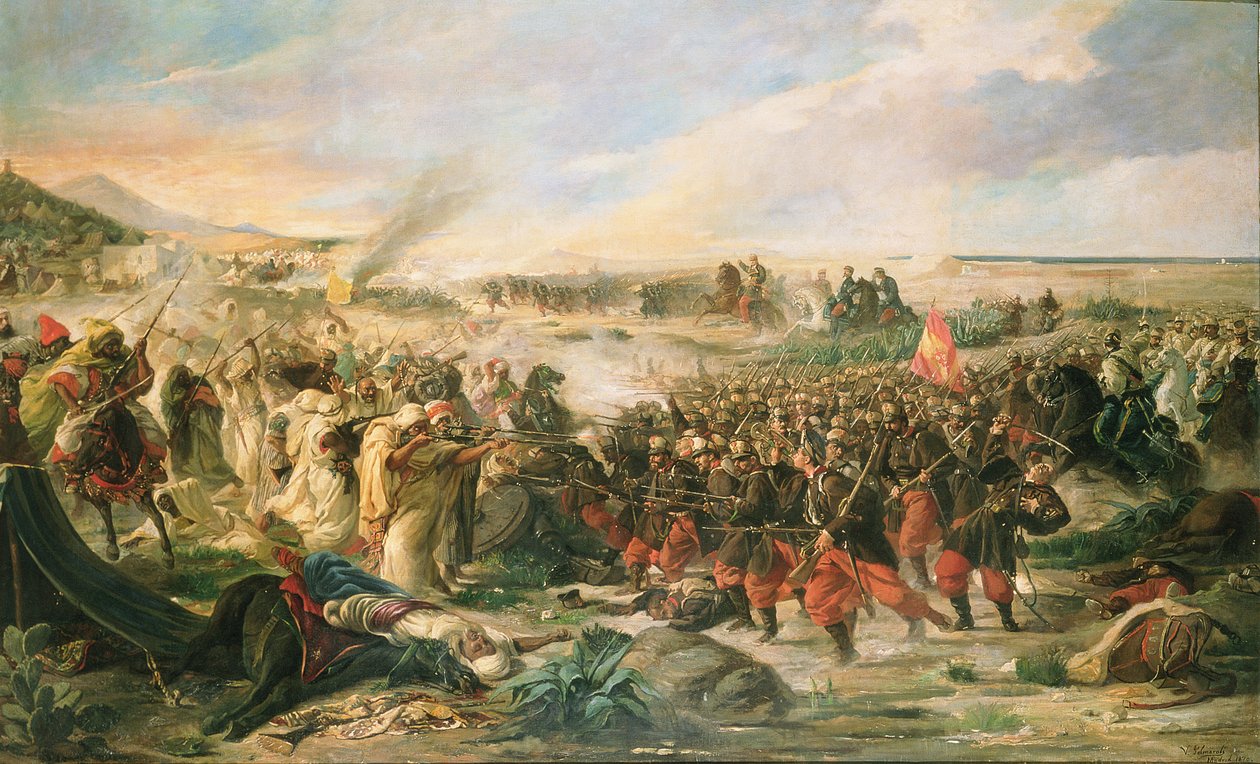 1860, 1870 में टेटुआन की लड़ाई द्वारा विन्सेन्ट गोंजालेज पामारोली
