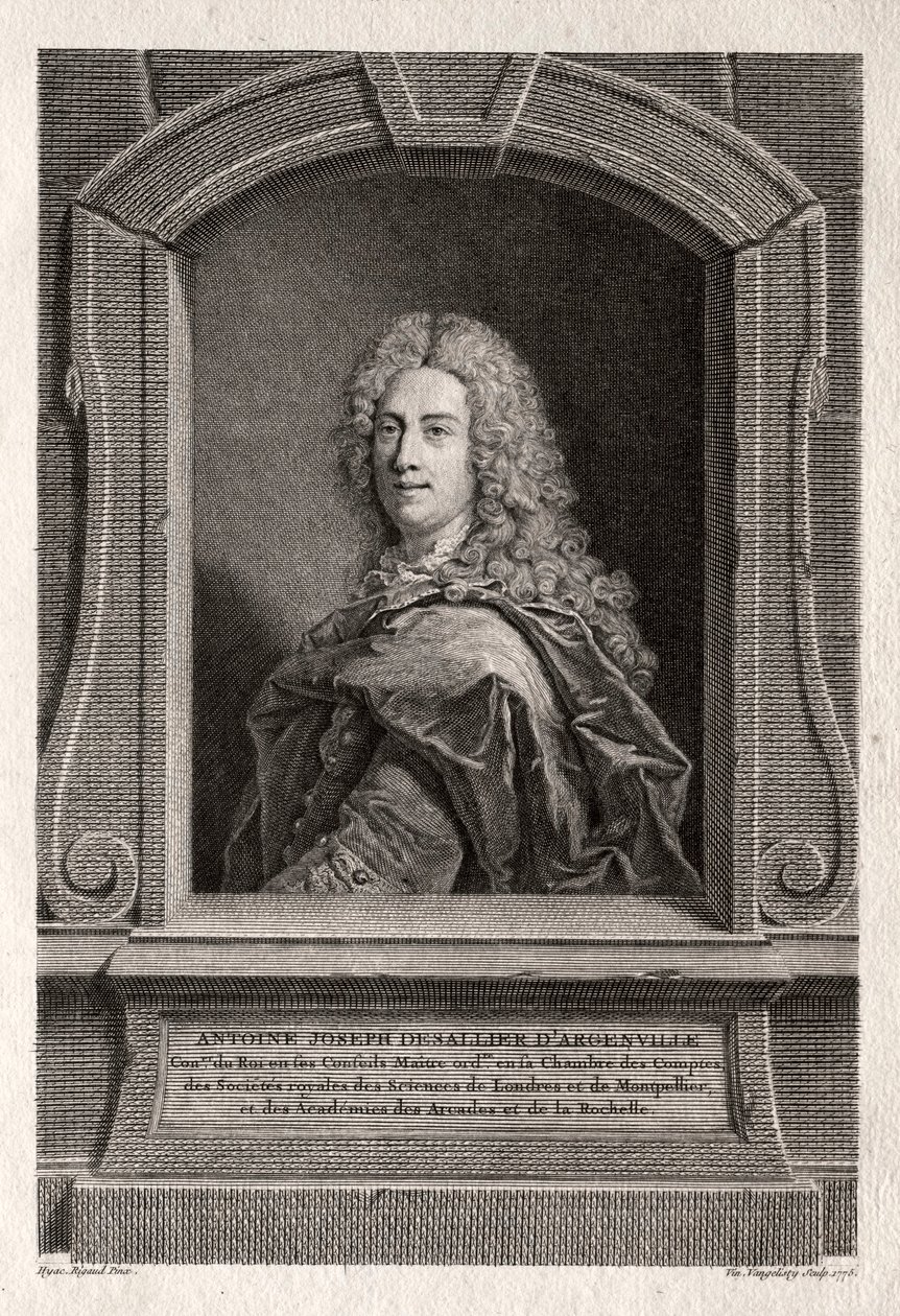 एंटोनी जोसेफ डी सलियर के वंशज dArgenville, 1775। द्वारा विन्सेन्ज़ो वेलेंजिस्टी