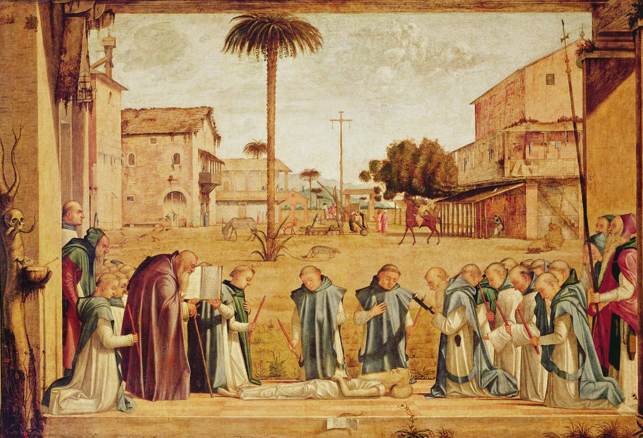 सेंट जेरोम का दफन, c.1507-9 द्वारा विट्टोर कार्पेस्को