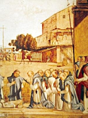 सेंट जेरोम के दफन का विस्तार, c.1507-09 द्वारा विट्टोर कार्पेस्को