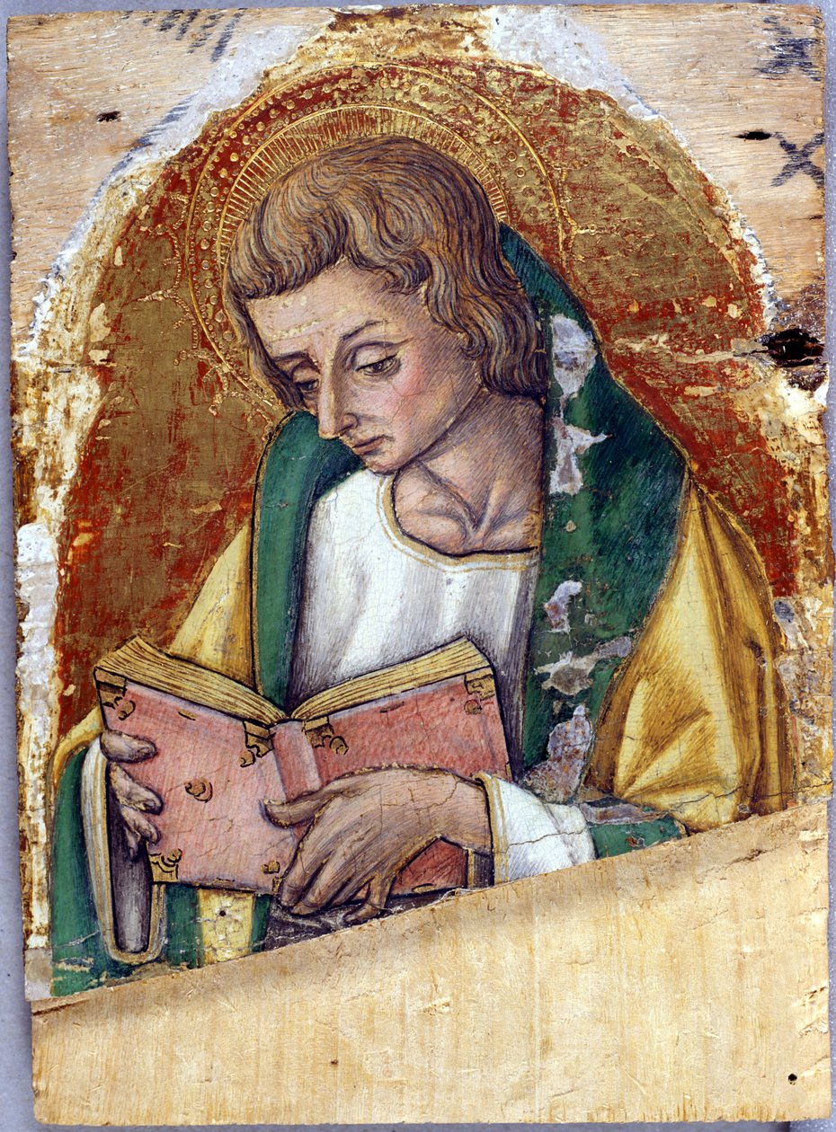 जॉन द इंजीलनिस्ट, c.1500 (चिनार की लकड़ी पर तड़का) द्वारा विट्टोर क्रिवली