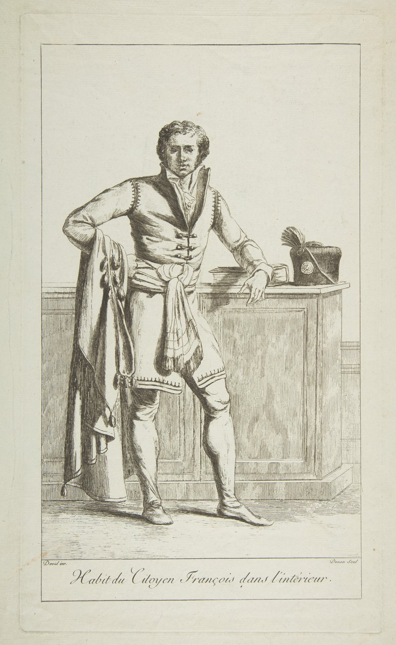 इनसाइड अटायर ऑफ़ द फ्रेंच सिटिजन, 1794। द्वारा विवंत डेनन