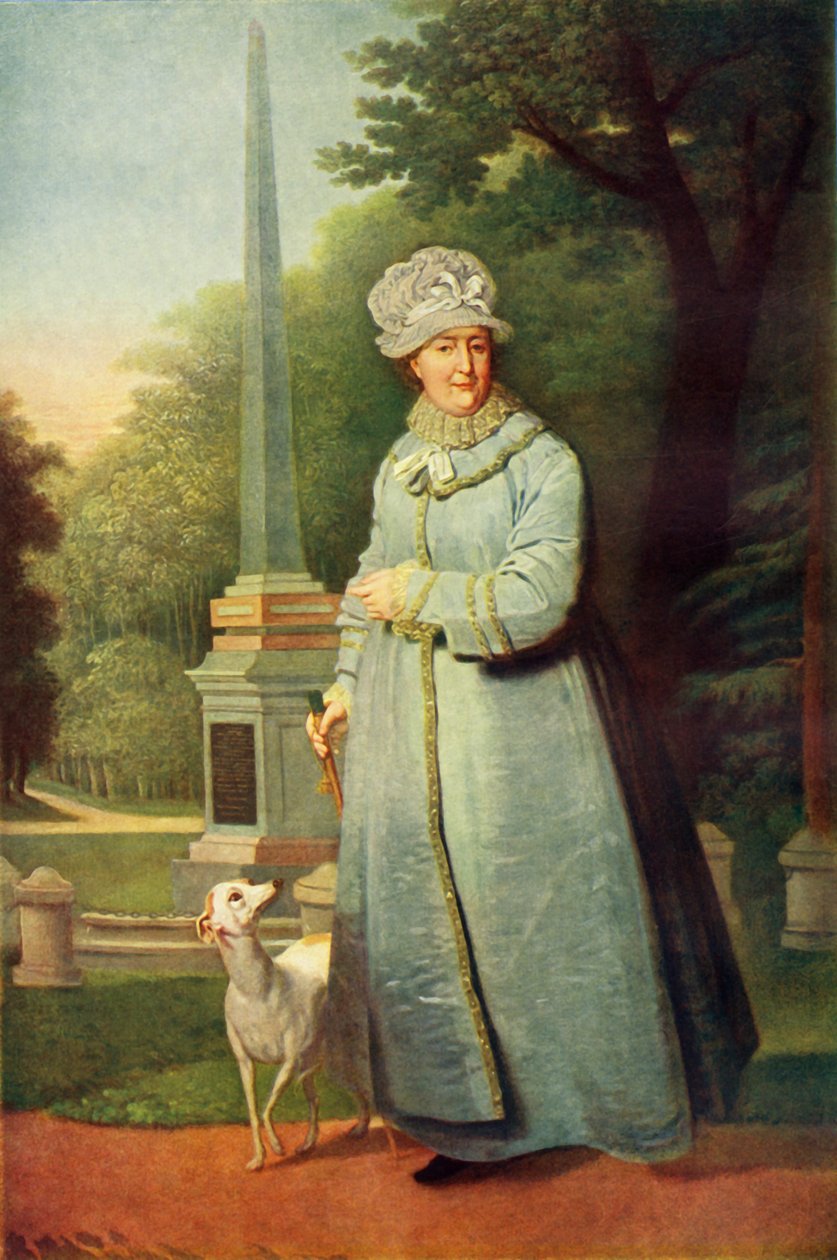 Tsarskoye Selo Park में कैथरीन II का चित्र, c1810, 1965। द्वारा व्लादिमीर बोरोविकोवस्की