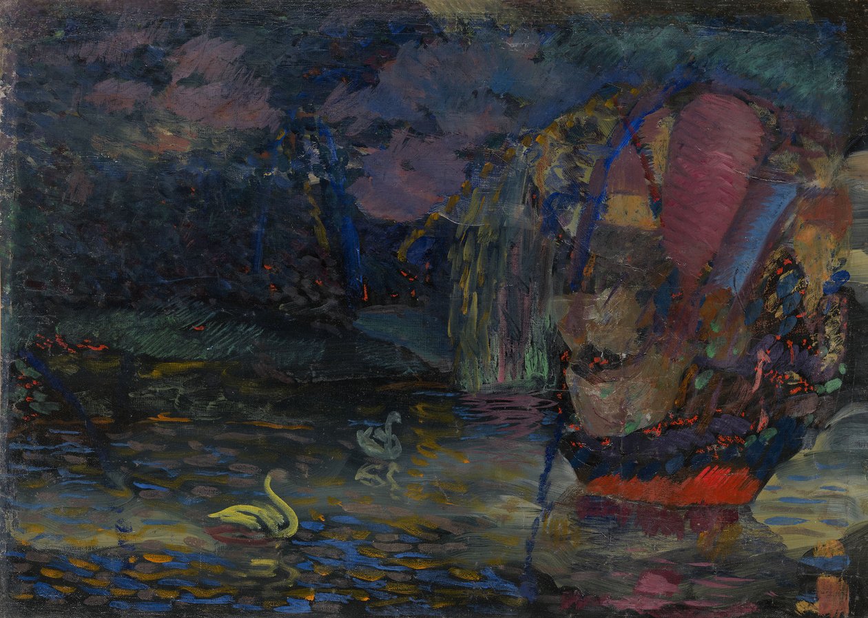 फेयरी लेक, 1909-1910 द्वारा डैनियल व्लादिमीर बारानॉफ रॉसिन