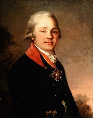 अलेक्जेंडर दिमित्रिच आर्सेनिएव का पोर्ट्रेट (1766-1823) द्वारा व्लादिमीर लुइच बोरोविकोवस्की