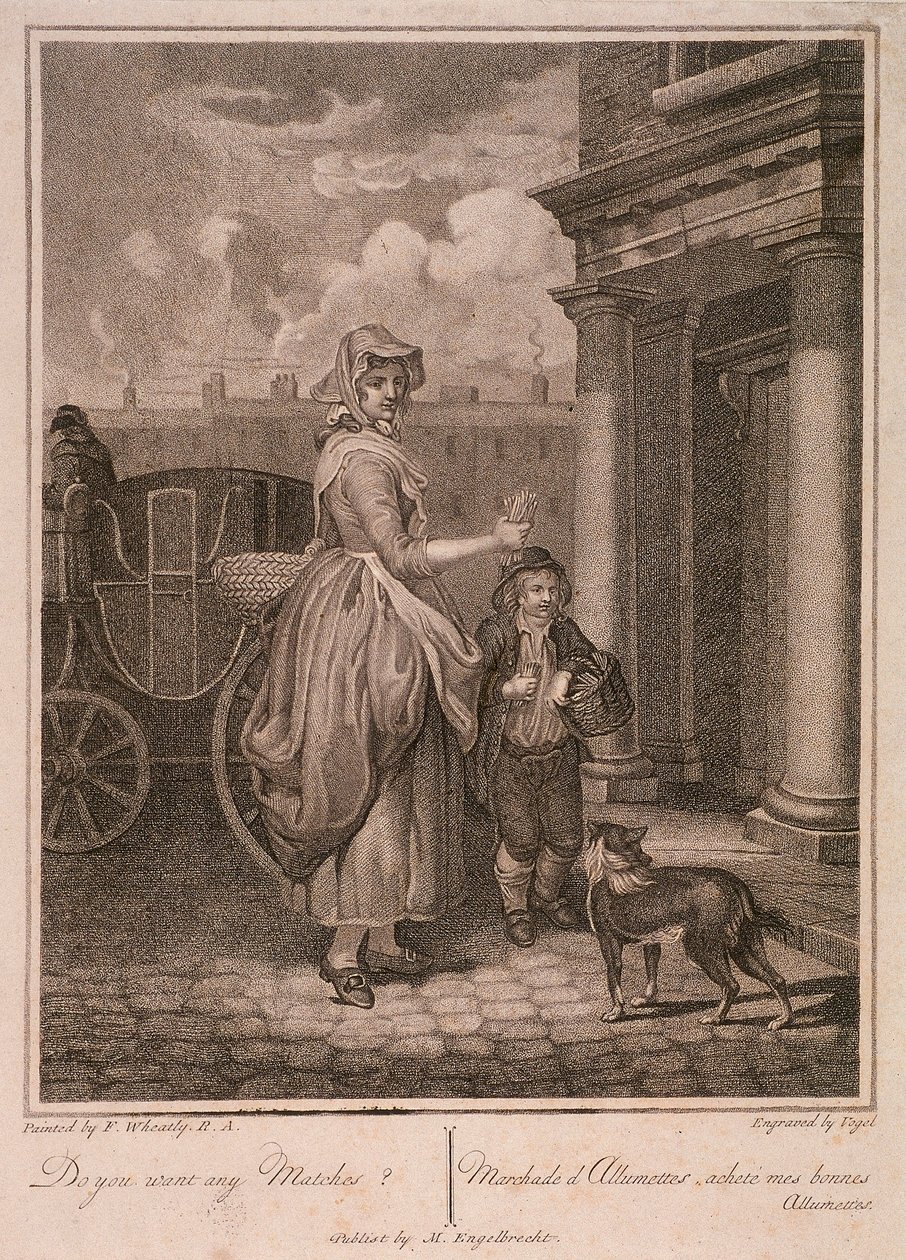 'डू यू वांट एनी मैचेज', क्रीज़ ऑफ़ लंदन, c1794 द्वारा पक्षी
