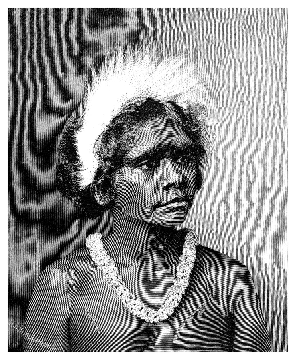 एक आदिवासी महिला, 1886। द्वारा WA हिर्शमन