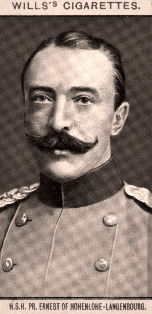 H.S.H, PR. Ernest of Hohenlohe-Langenbourg, 1908. द्वारा WD और HO विल्स