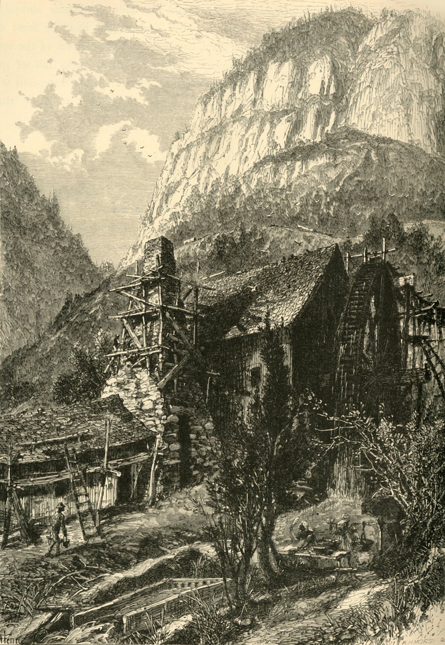 कंबरलैंड गैप, फ्रॉम द ईस्ट, 1872। द्वारा डब्ल्यूएच मोर्स