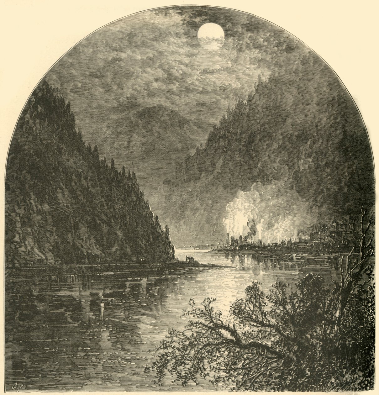 डनकैनन, जूनियाटा का मुहाना, 1874। द्वारा डब्ल्यूएच मोर्स