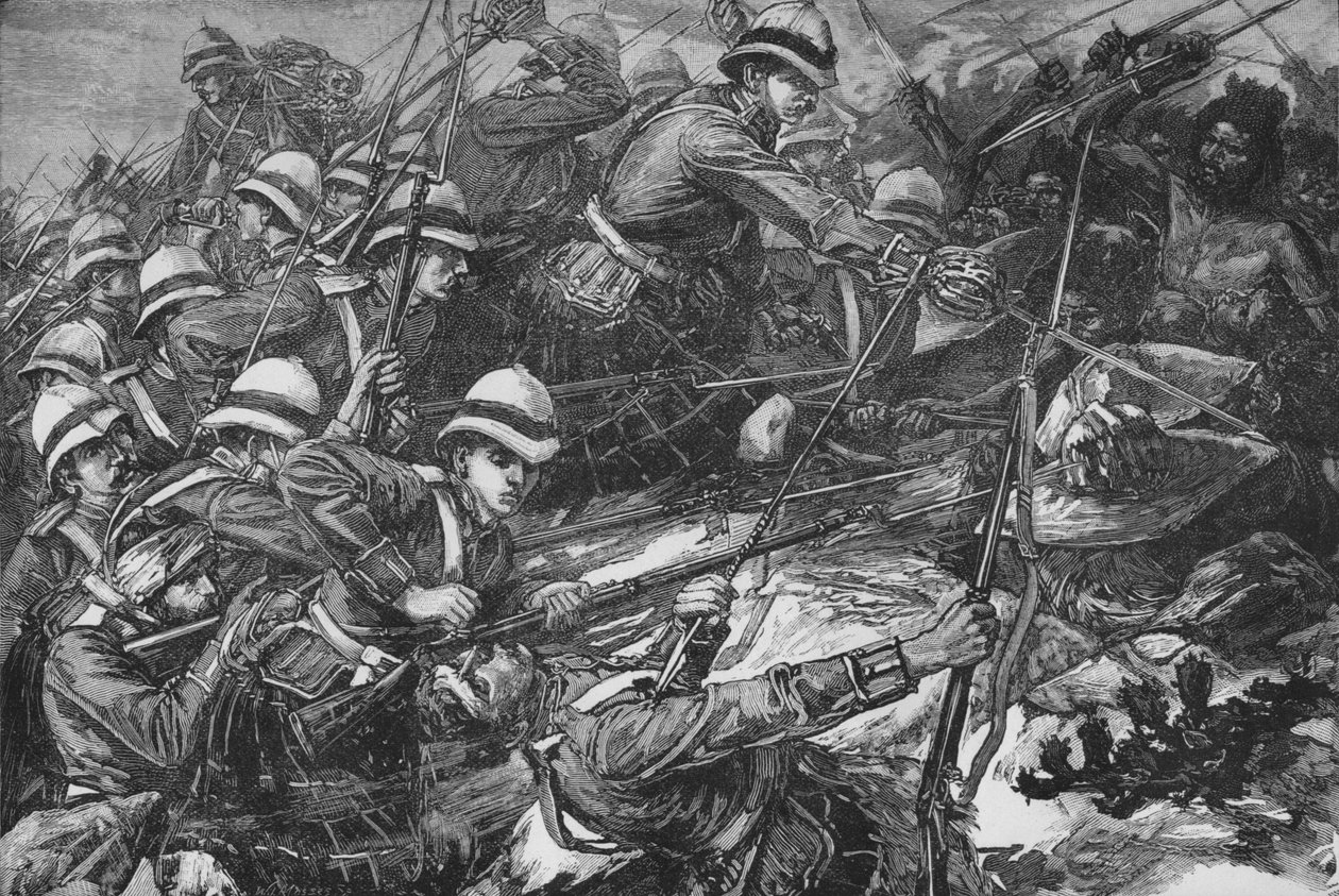 तमाई की लड़ाई, c1885 द्वारा WI मोसेस