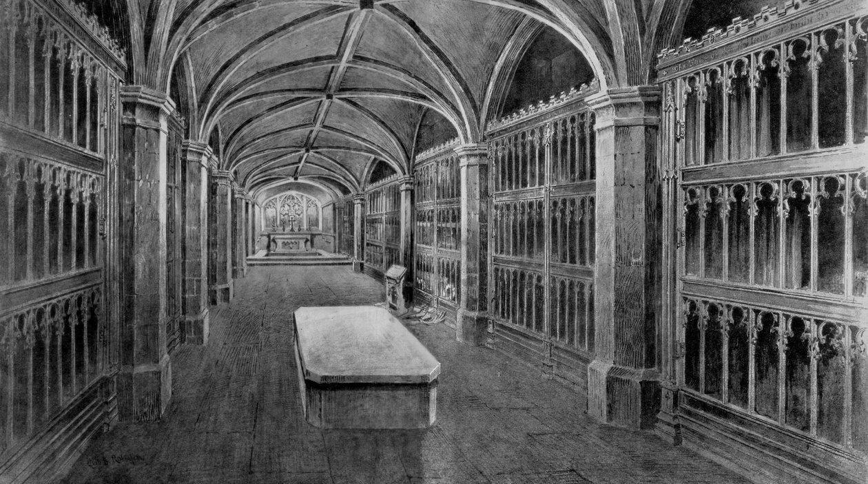 द रॉयल बर्ियल प्लेस, विंडसर, बर्कशायर, 1910। द्वारा डब्ल्यूबी रॉबिन्सन