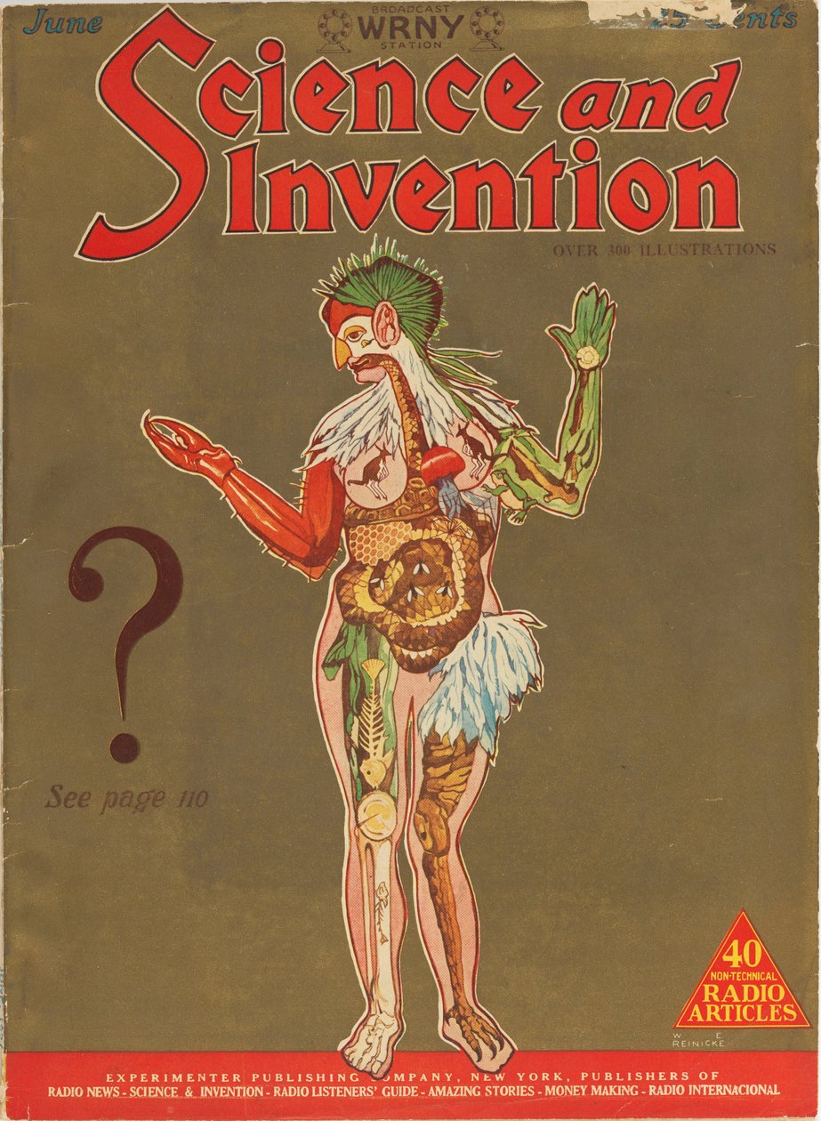 विज्ञान और आविष्कार पत्रिका का आवरण, जून 1927, 1927। द्वारा हम रीनिकी