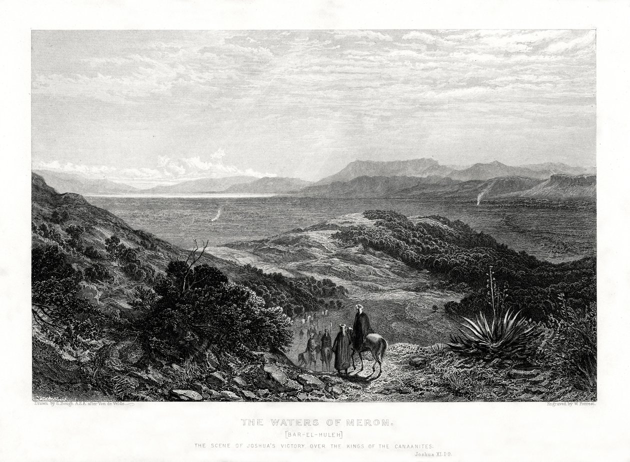 द वाटर्स ऑफ मेरोम, फिलिस्तीन, 1887 द्वारा डब्ल्यू। फॉरेस्ट