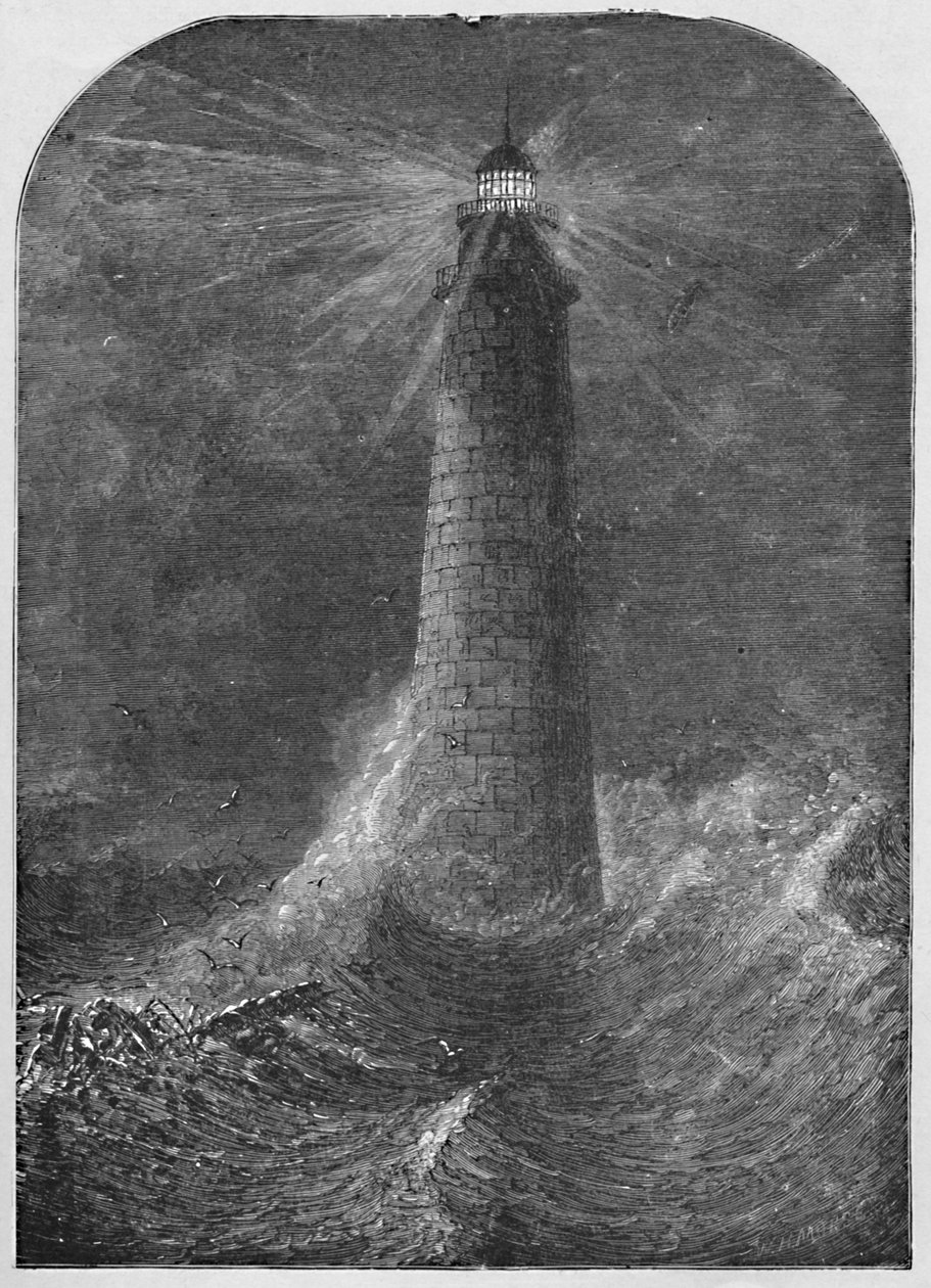 मिन्ट्स लेडेज लाइट-हाउस, मैसाचुसेट्स, 1877, 1883 द्वारा WH मोर्स
