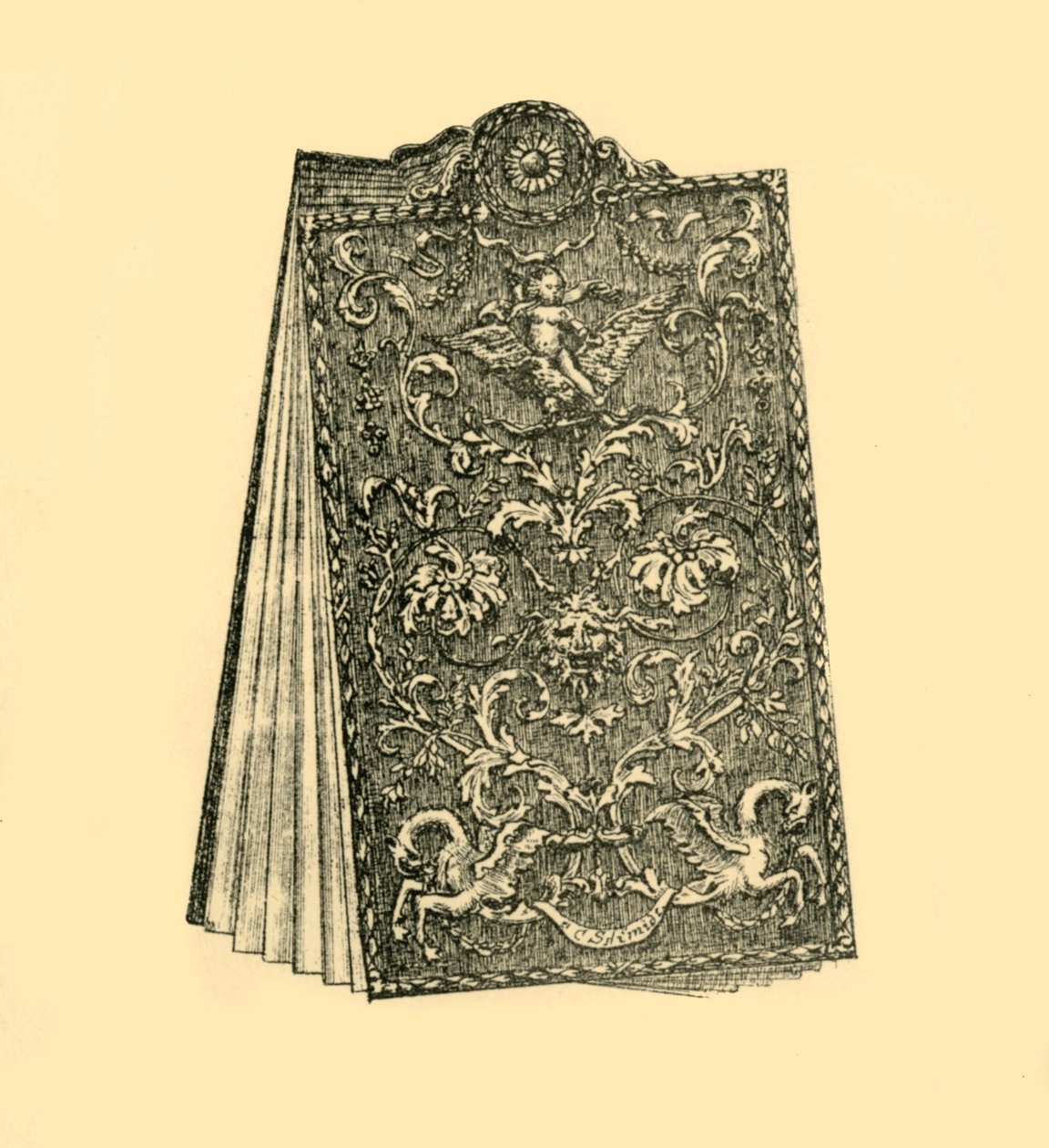 गोलियाँ लिखना, 1690-1700, 1881। द्वारा डब्ल्यू। हरबत्त