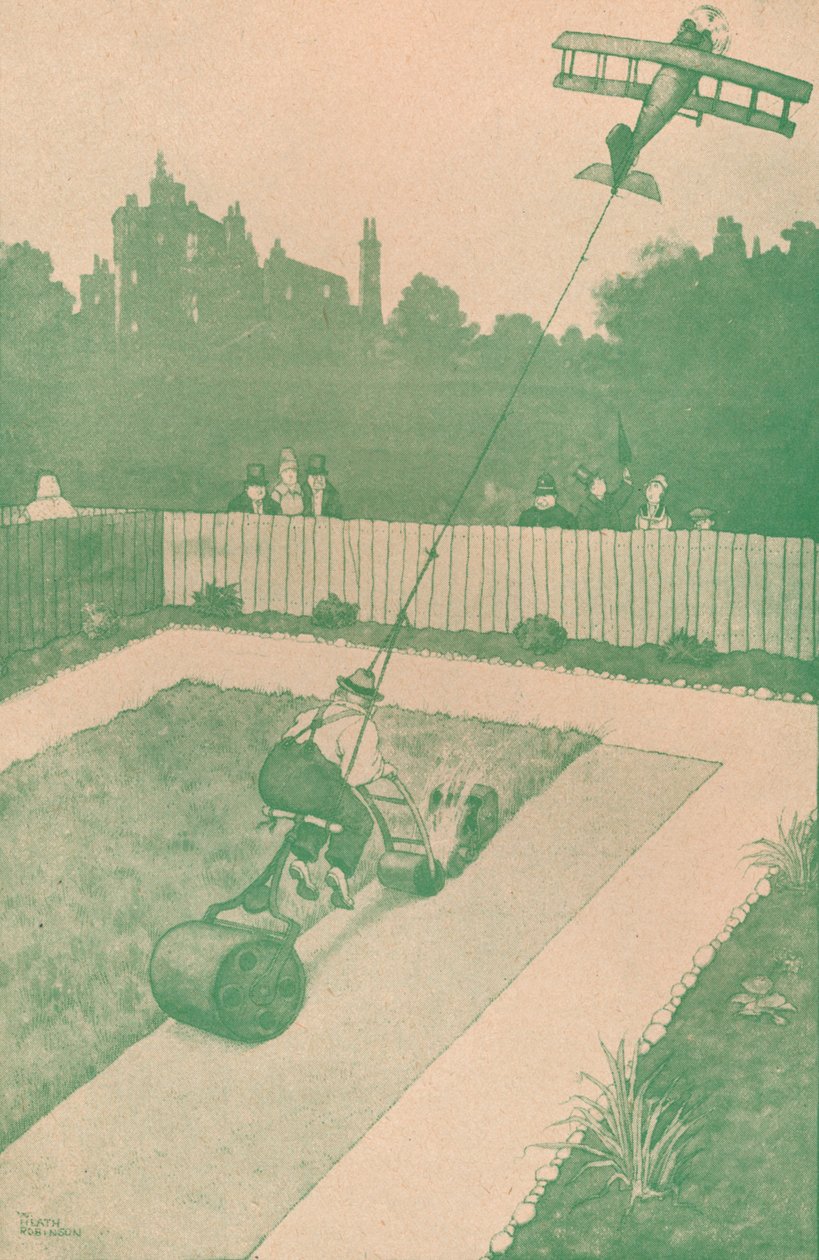 ए हिंट टू द एयरमैन होम ऑन लीव, c1918 1919 द्वारा विलियम हीथ रॉबिन्सन