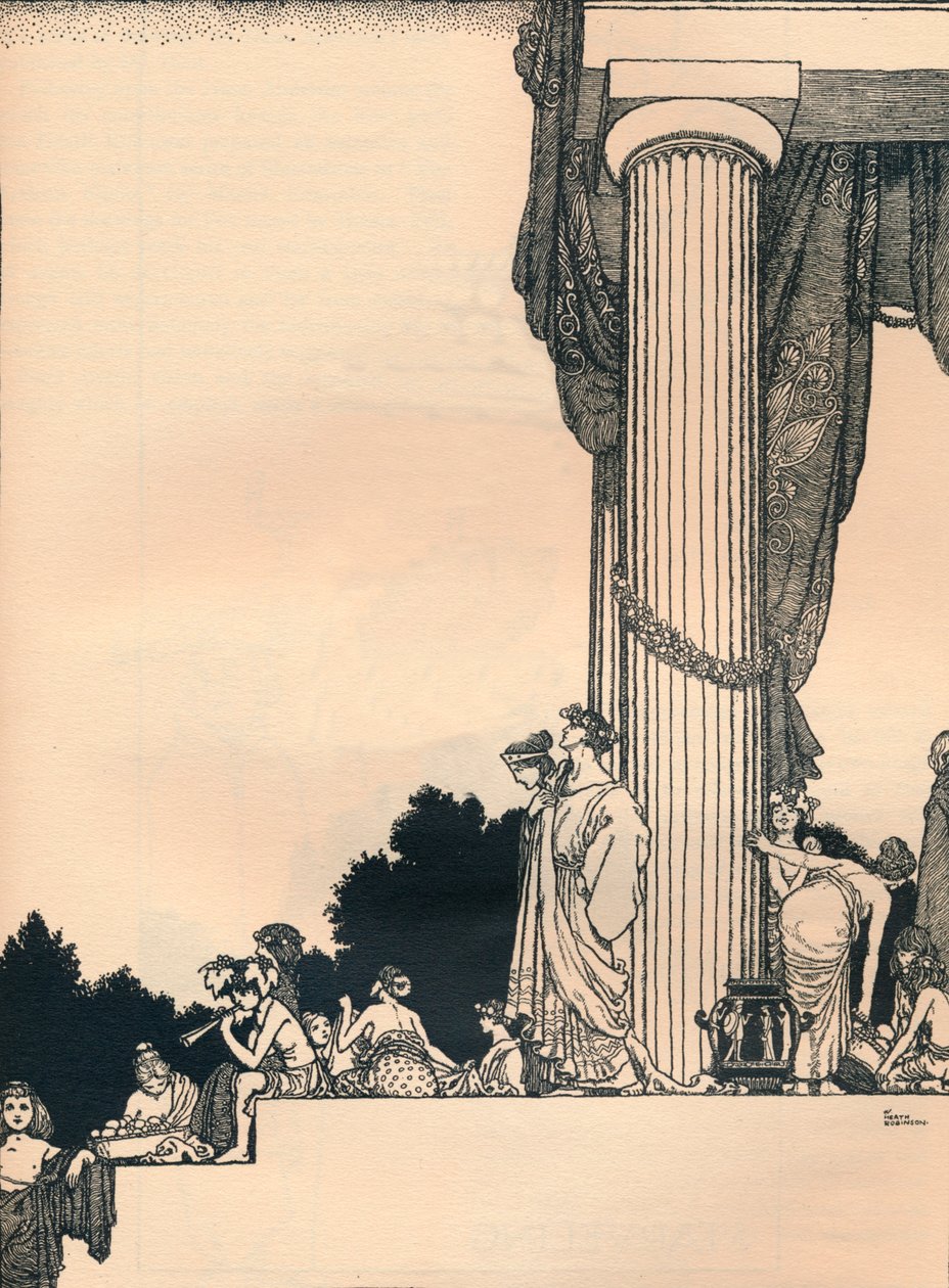 ए मिडसमर नाइट्स ड्रीम, एक्ट 1, दृश्य 1, 1914 द्वारा विलियम हीथ रॉबिन्सन