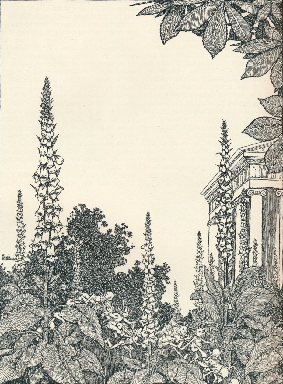 ए मिडसमर नाइट्स ड्रीम, 1914, 1925 का चित्रण। द्वारा विलियम हीथ रॉबिन्सन