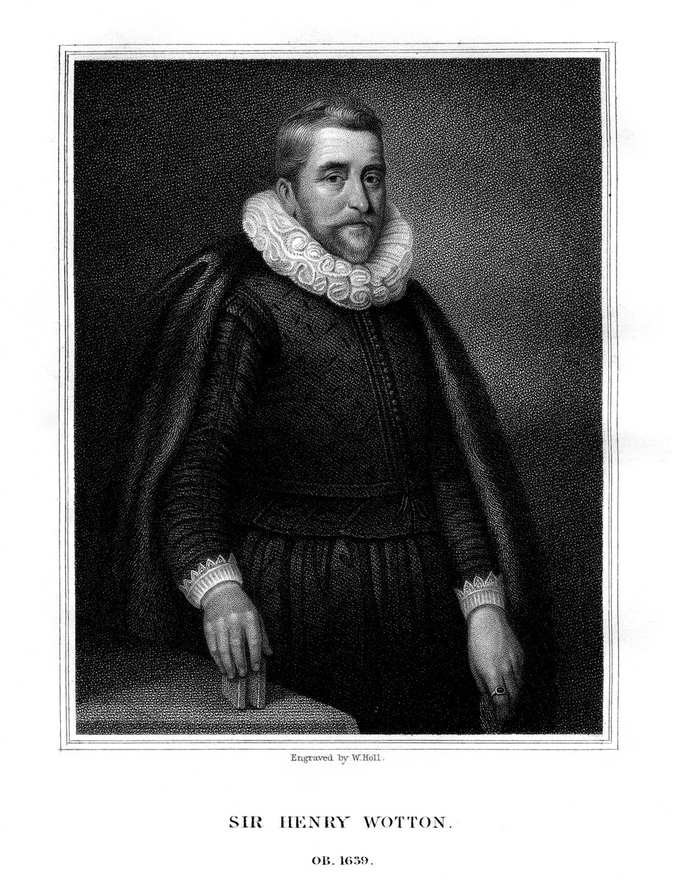 सर हेनरी वॉटन, अंग्रेजी लेखक और राजनयिक, 1824। द्वारा डब्ल्यू। हॉल