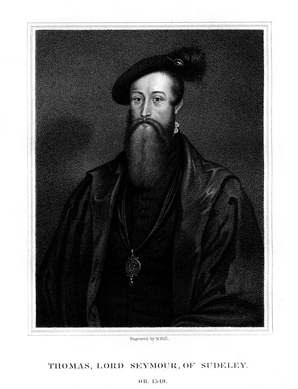 थॉमस सेमोर, सुदेले के बैरन सीमौर, जेन सेमोर के छोटे भाई, 1825। द्वारा डब्ल्यू। हॉल