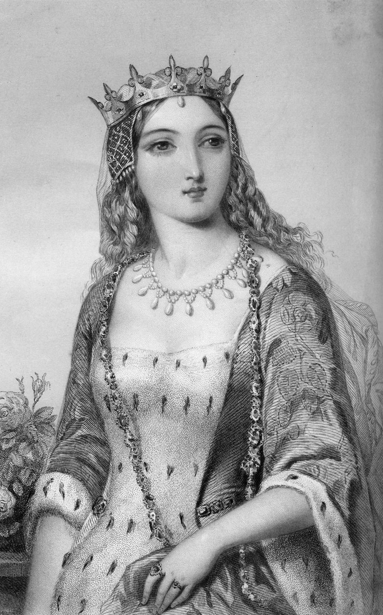 मार्गरेट या अंजु 1430-1482, रानी संघ या किंग हेनरी VI, 1851। द्वारा डब्ल्यूजे एडवर्ड्स