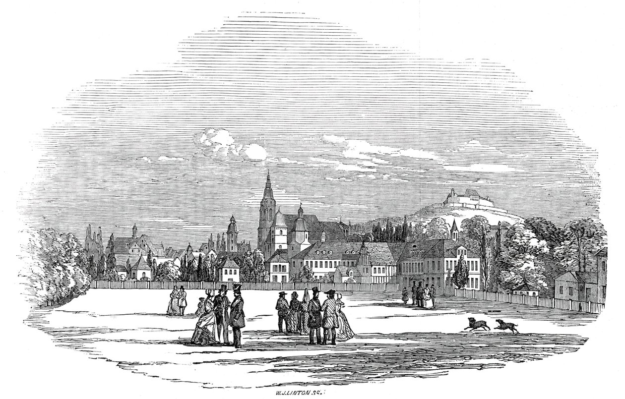 कोबर्ग - हिज रॉयल हाइनेस प्रिंस अल्बर्ट की ड्राइंग, 1845 से। द्वारा डब्ल्यूजे लिंटन