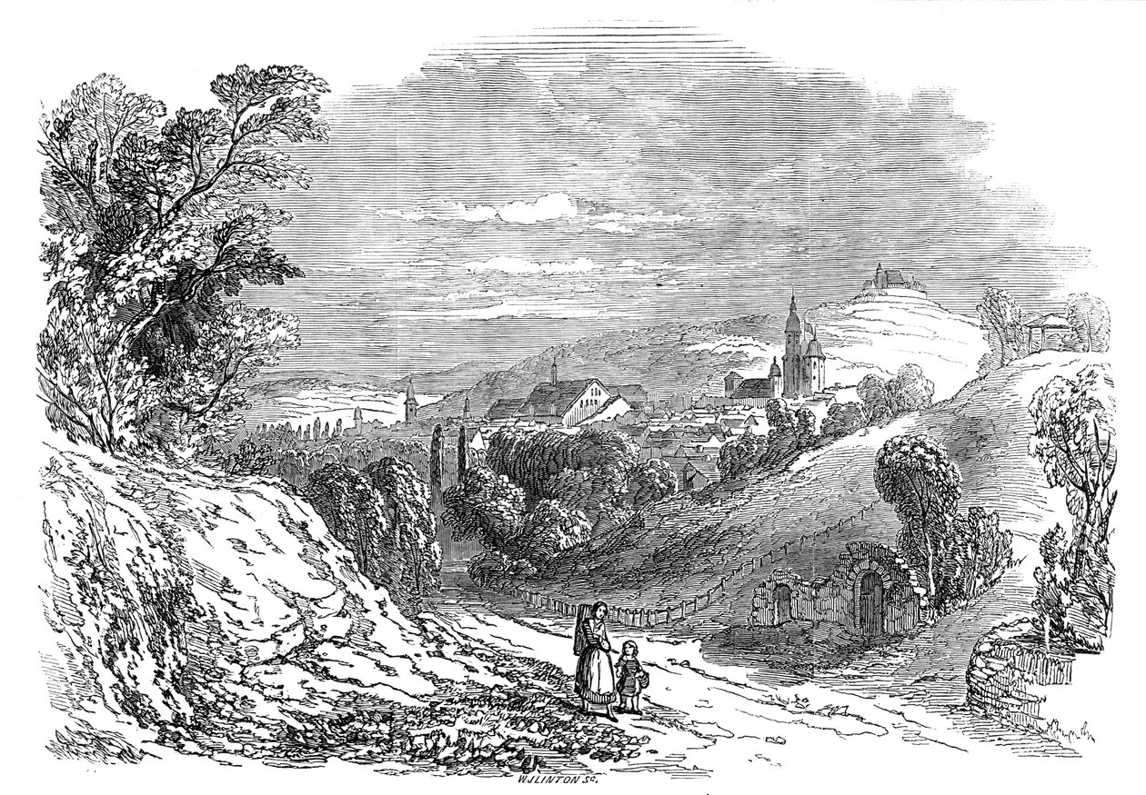 कोबर्ग - हिज रॉयल हाइनेस प्रिंस अल्बर्ट की ड्राइंग, 1845 से। द्वारा डब्ल्यूजे लिंटन