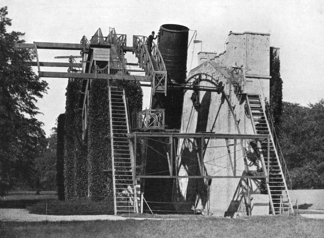 लॉर्ड रॉस टेलीस्कोप, बिर, ऑफली, आयरलैंड, 1924-1926। द्वारा डब्ल्यू। लॉरेंस