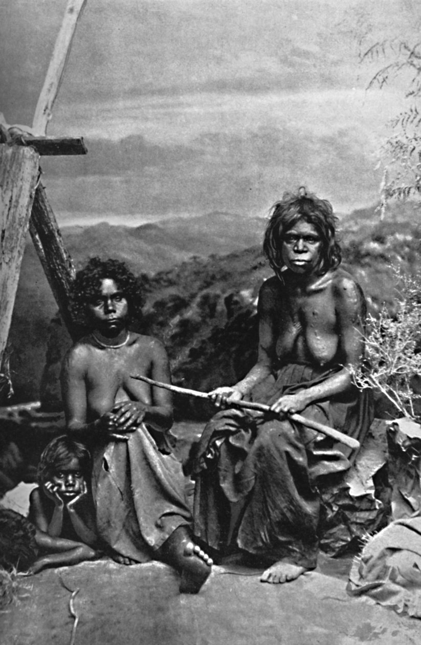 एक ऑस्ट्रेलियाई महिला और उसके बच्चे, 1902 द्वारा डब्ल्यू। लिंड्ट