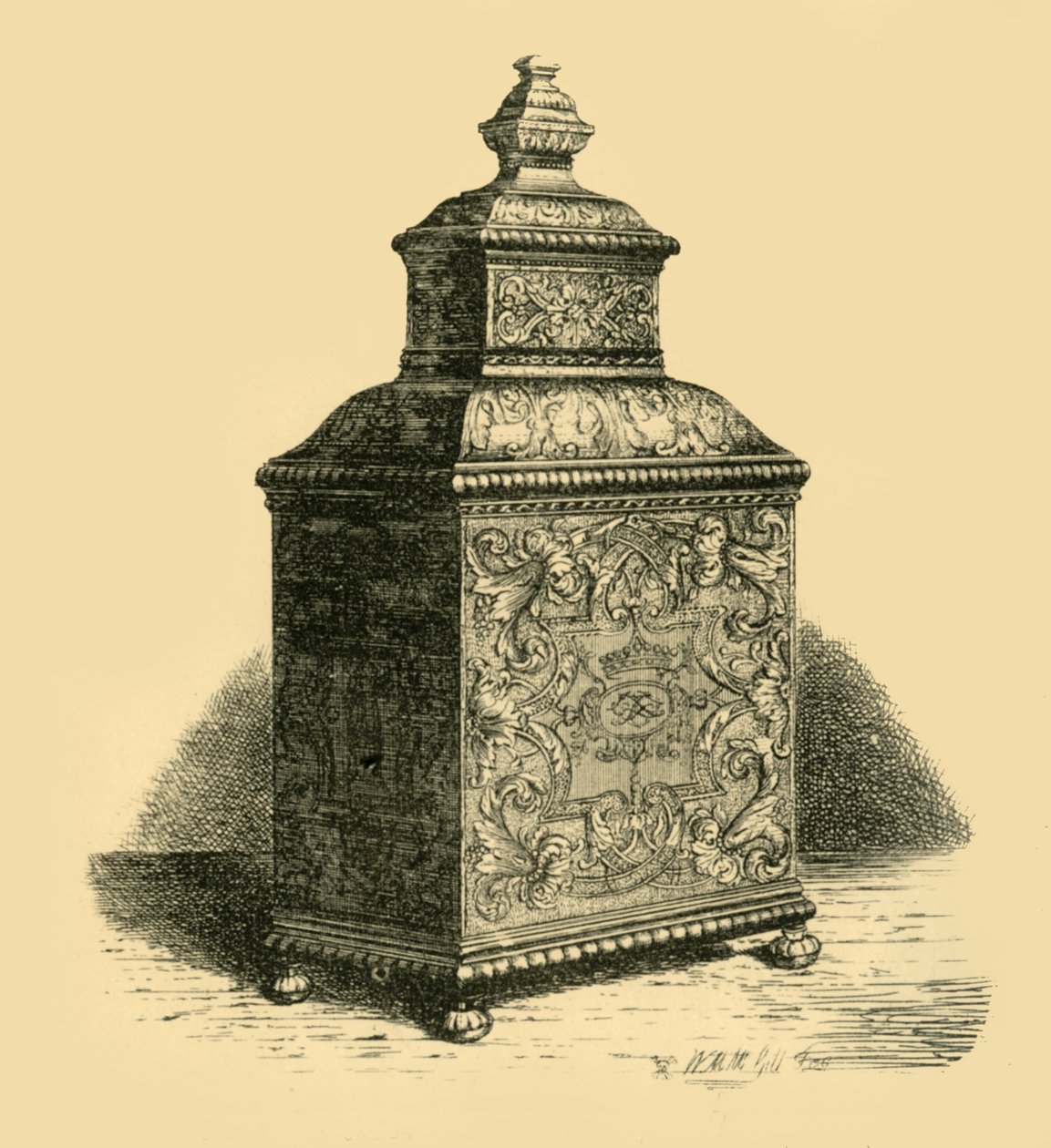 सिल्वर टी काडनी, 1716, 1881। द्वारा डब्ल्यूएम मैकगिल