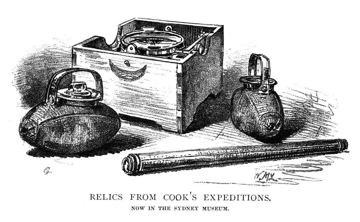 कुक एक्सपेडिशंस, 1886 से अवशेष। द्वारा डब्ल्यू। मैकलोड