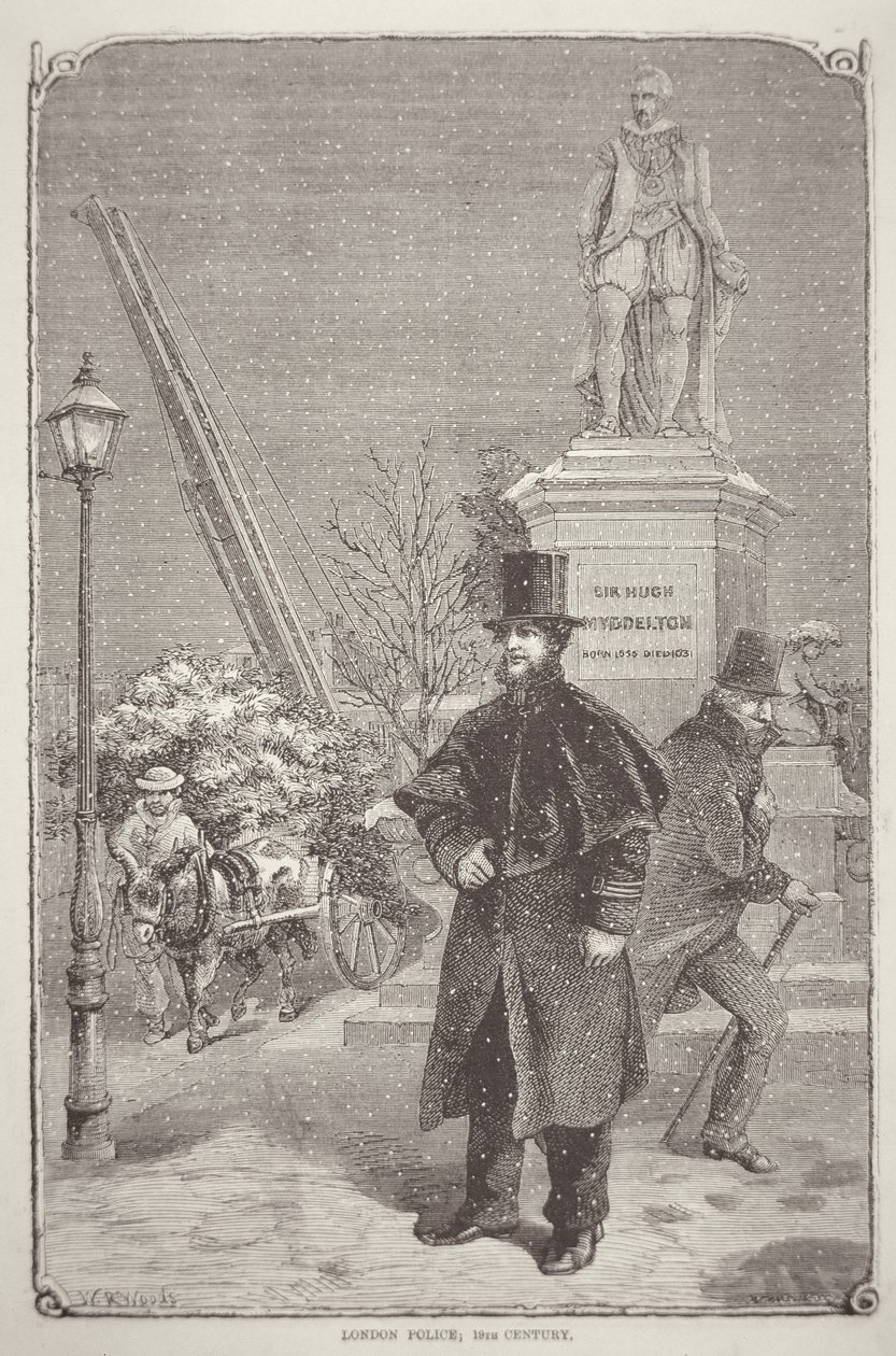 1850 के लंदन पुलिसकर्मी (उत्कीर्णन) द्वारा डब्ल्यूआर (बाद में) वुड्स