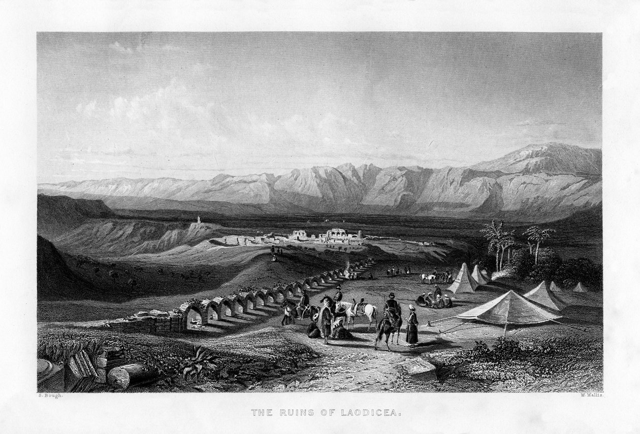 लॉडिसिया के खंडहर, 1887। द्वारा डब्ल्यू। वालिस