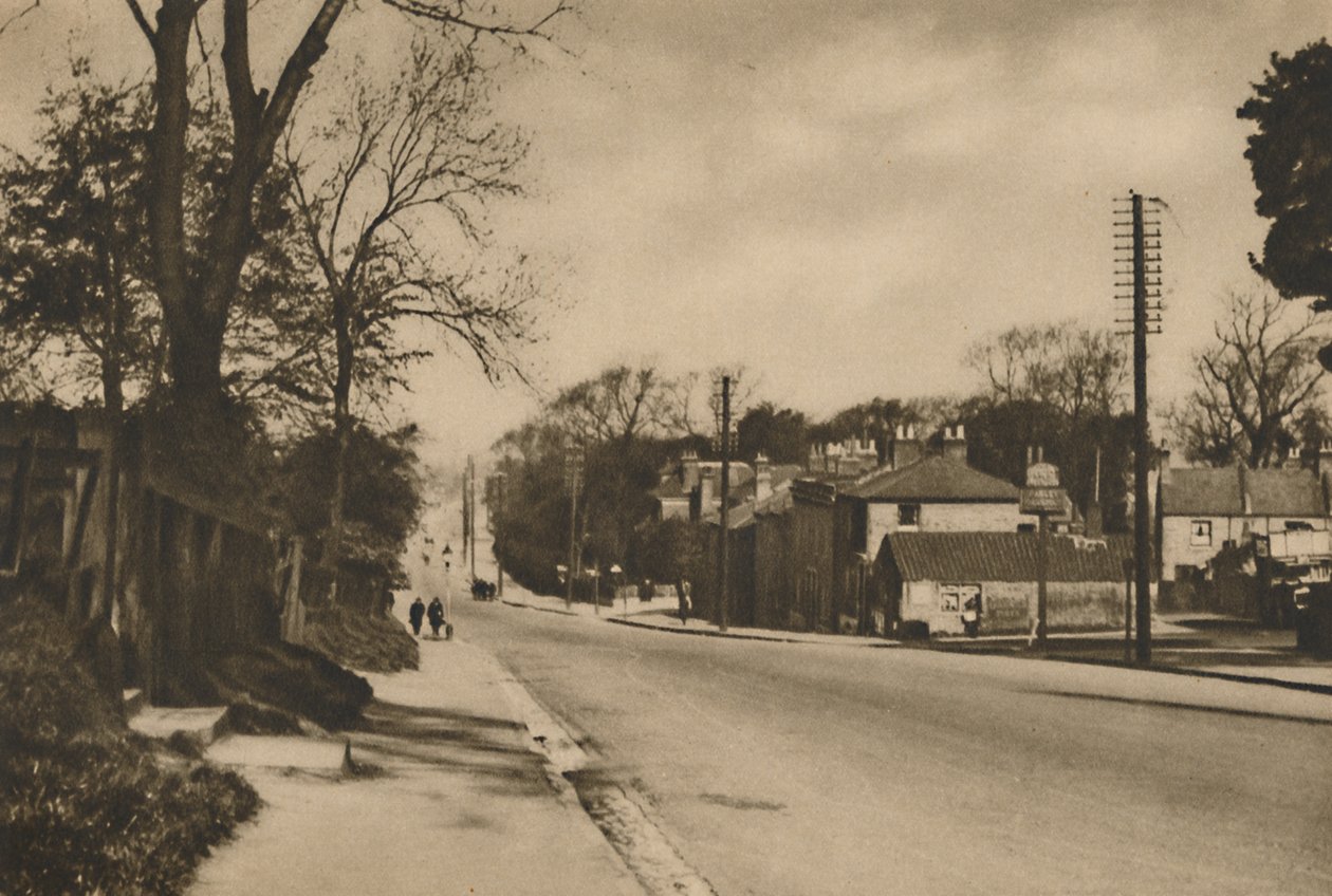 जहां रोमन रोड टू डॉवर क्रॉस शूटर्स हिल परे ब्लैकहेड, c1935। द्वारा डब्ल्यू। व्हिफ़िन