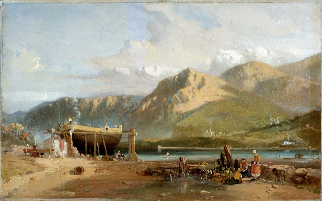 ट्रेथ बाख, नॉर्थ वेल्स पर दृश्य, 1845-1867 द्वारा डब्ल्यू विलियम्स