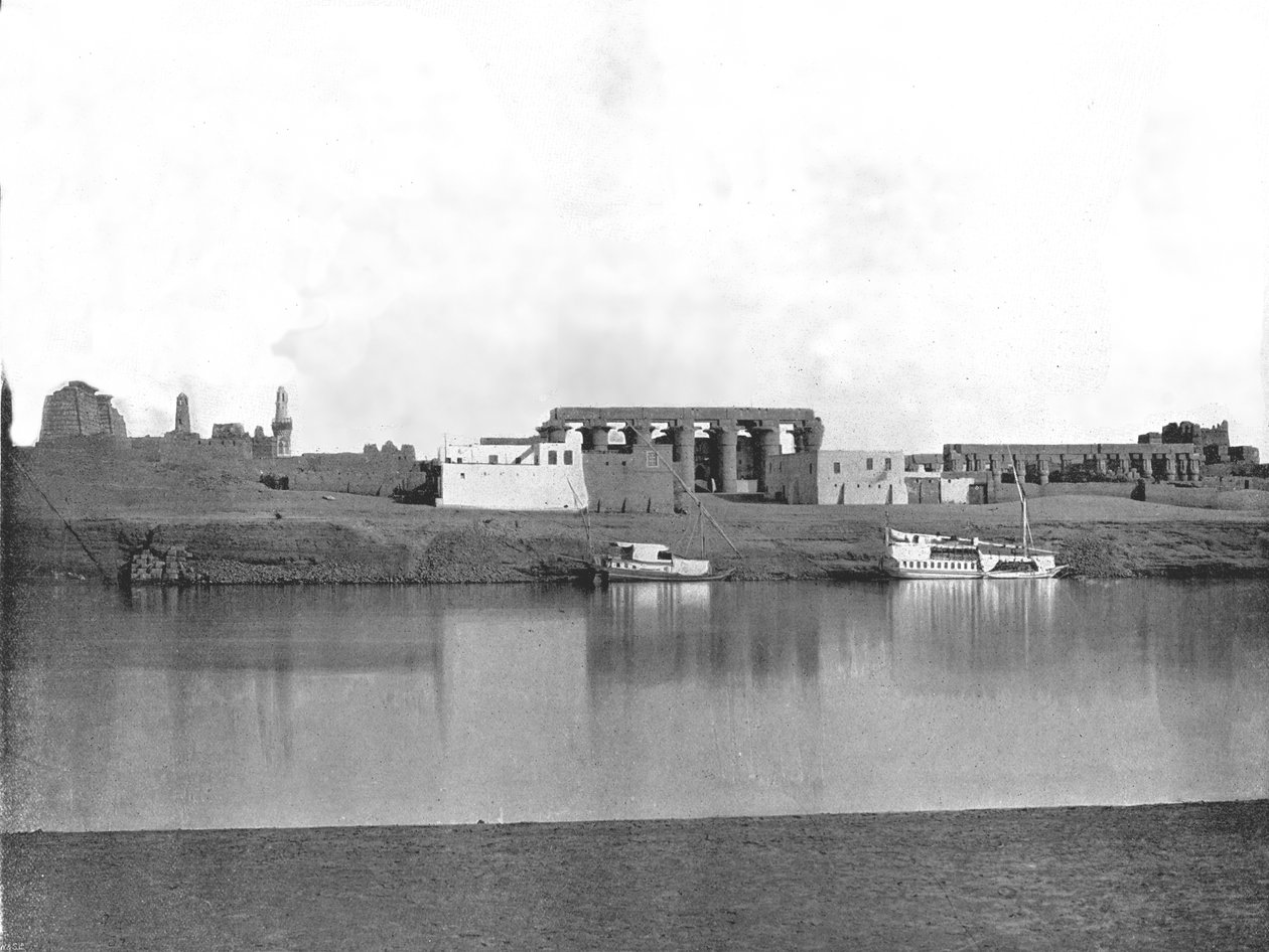 नील, मिस्र से लक्सर, 1895। द्वारा डब्ल्यू एंड एस लिमिटेड