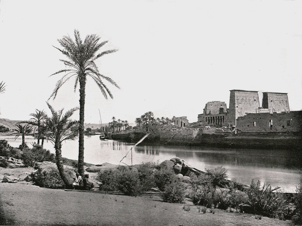आइसिस, फिलाई, मिस्र का मंदिर, 1895। द्वारा डब्ल्यू एंड एस लिमिटेड