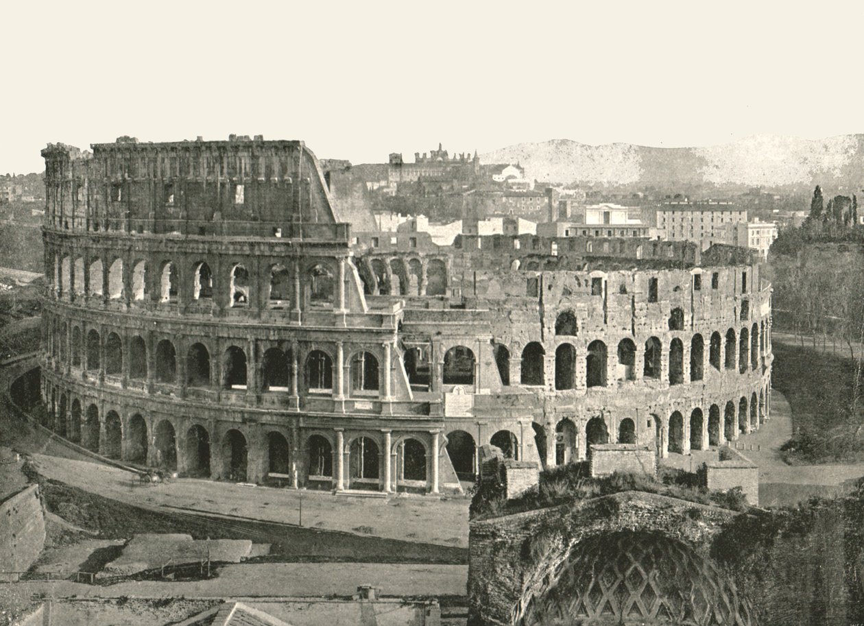 कोलोसियम, रोम, इटली, 1895। द्वारा डब्ल्यू एंड एस लिमिटेड