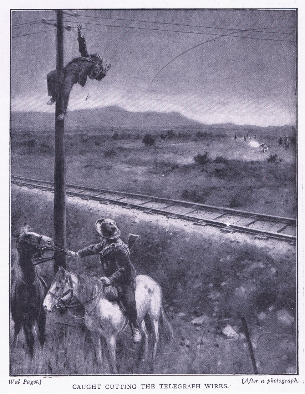 तारों को काटते हुए, प्रिटोरिया के बाद का चित्रण: द गुरिल्ला वॉर, 1902 द्वारा व्हेल पगेट