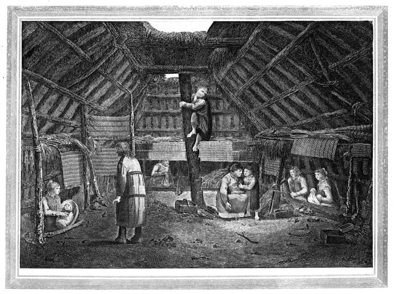 ओनोलाश्का में एक घर के अंदर, c1776-1779। द्वारा वॉकर
