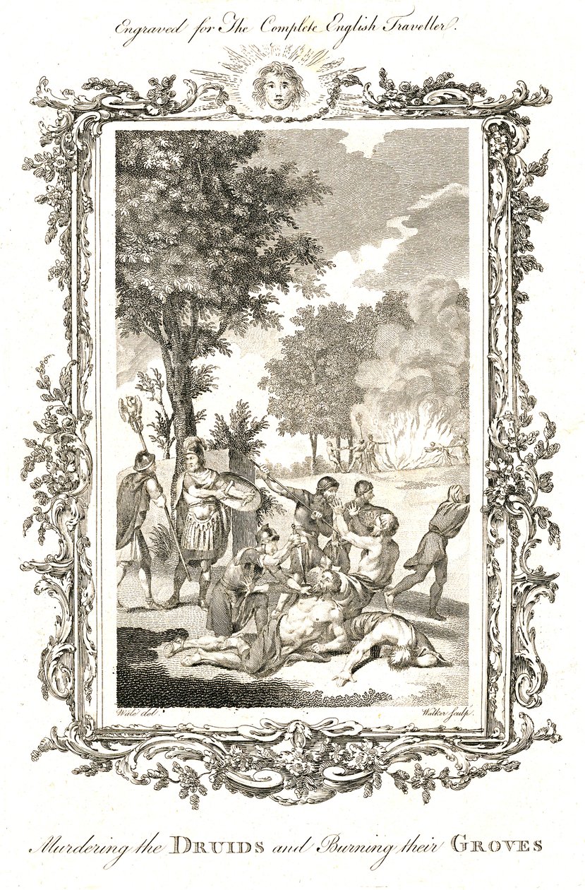 मर्डरिंग द ड्रूयड्स, c.1771-1772 द्वारा वॉकर