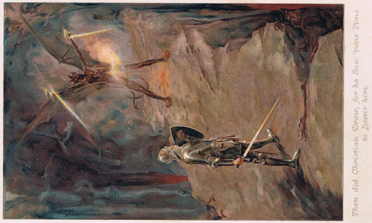 जॉन बयान द्वारा &39;पिलग्रिम की प्रगति&39; से चित्रण, c.1910 द्वारा वाल्टर स्टेनली पेजेट